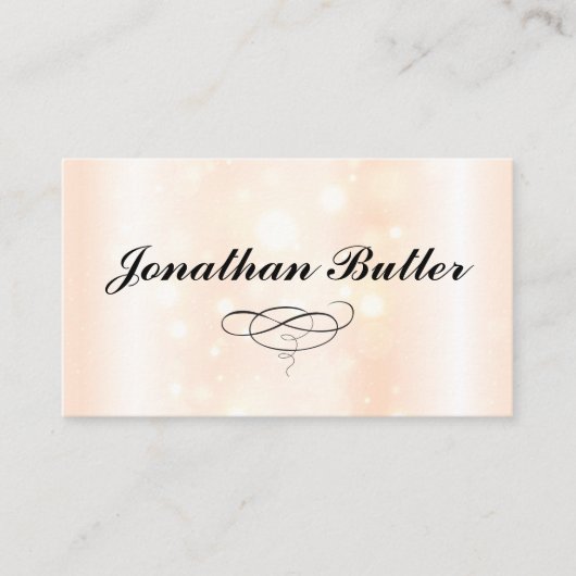 Carte De Visite Arrière - plan étincelant (Devant)