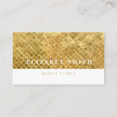 Carte de visite Arrière - plan Faux White Gold (Devant)