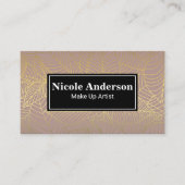 Carte De Visite Arrière - plan Feuille d'or (Devant)