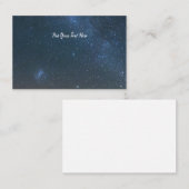 Carte De Visite Arrière - plan Galaxy de la Voie Lactée | Stars du (Devant / Derrière)