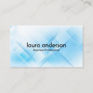 Carte De Visite Arrière - plan géométrique bleu