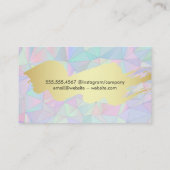 Carte De Visite Arrière - plan géométrique | Clou bouteille polona (Dos)