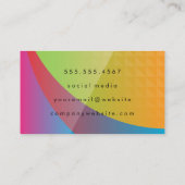 Carte De Visite Arrière - plan géométrique coloré (Dos)