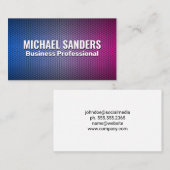 Carte De Visite Arrière - plan géométrique de dégradé (Devant / Derrière)