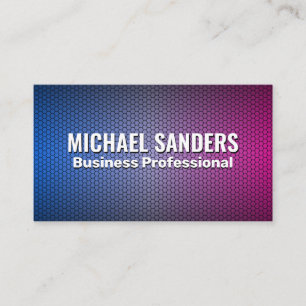 Carte De Visite Arrière - plan géométrique de dégradé