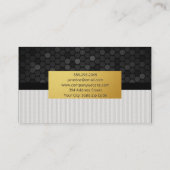 Carte De Visite Arrière - plan géométrique | Tailles de lin (Dos)