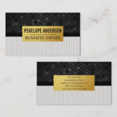 Carte De Visite Arrière - plan géométrique | Tailles de lin (Devant / Derrière)