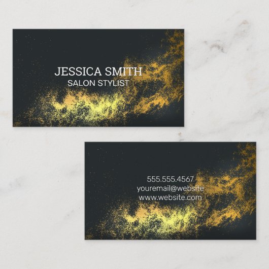 Carte De Visite Arrière - plan Gold Dust (Devant / Derrière)