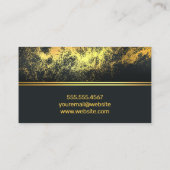 Carte De Visite Arrière - plan Gold Dust (Dos)