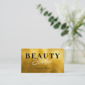 Carte De Visite Arrière - plan Gold Foil (Debout devant)