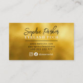 Carte De Visite Arrière - plan Gold Foil (Dos)