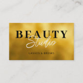 Carte De Visite Arrière - plan Gold Foil (Devant)