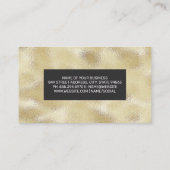 Carte De Visite Arrière - plan Gold Foil Shimmer (Dos)