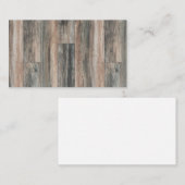 Carte De Visite Arrière - plan graphique en bois dur vierge (Devant / Derrière)