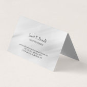 Carte De Visite Arrière - plan gris élégant Plain simple professio (Devant)