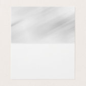 Carte De Visite Arrière - plan gris élégant Plain simple professio (Intérieur déplié)