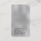 Carte De Visite Arrière - plan gris simple simple Consultant tenda (Dos)