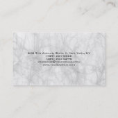 Carte De Visite Arrière - plan gris sophistiqué original unique (Dos)