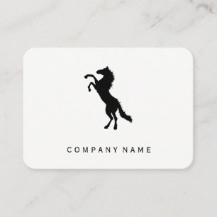 Carte De Visite Arrière - plan gris Stallion