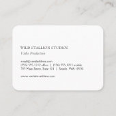 Carte De Visite Arrière - plan gris Stallion (Dos)