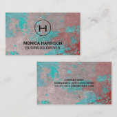 Carte De Visite Arrière - plan Grungy Texture (Devant / Derrière)