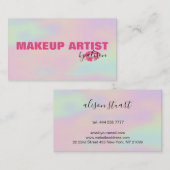 Carte De Visite Arrière - plan Hologramme (Devant / Derrière)