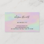 Carte De Visite Arrière - plan Hologramme (Dos)