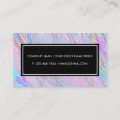 Carte De Visite Arrière - plan Holographe Iridescente (Dos)