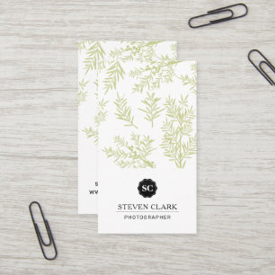 Carte De Visite Arrière - plan Juniper Branches
