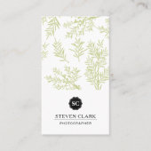 Carte De Visite Arrière - plan Juniper Branches (Devant)