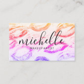 Carte De Visite Arrière - plan Kiss Stains | Se maquiller (Devant)