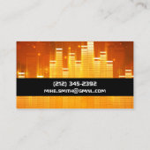 Carte De Visite Arrière - plan léger de l'égaliseur (Dos)