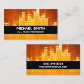 Carte De Visite Arrière - plan léger de l'égaliseur (Devant / Derrière)