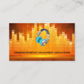 Carte De Visite Arrière - plan léger de l'égaliseur (Dos)