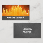 Carte De Visite Arrière - plan léger de l'égaliseur | Arrière - pl (Devant / Derrière)