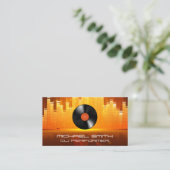 Carte De Visite Arrière - plan léger de l'égaliseur | Dossier de v (Debout devant)