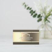 Carte De Visite Arrière - plan métal or | Réalisateur (Debout devant)