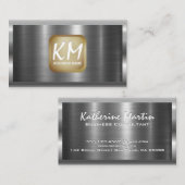 Carte De Visite Arrière - plan métallique (Devant / Derrière)