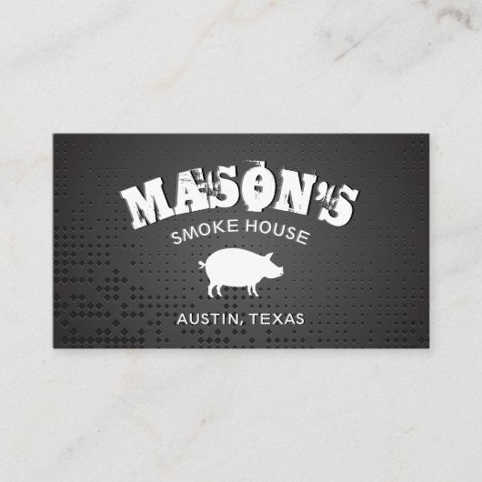 Carte De Visite Arrière - plan métallique (Devant)