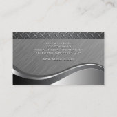 Carte De Visite Arrière - plan métallique | Acier (Dos)