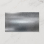 Carte De Visite Arrière - plan métallique | Code QR (Dos)