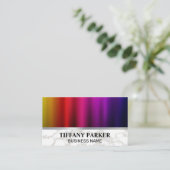 Carte De Visite Arrière - plan métallique coloré (Debout devant)