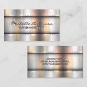 Carte De Visite Arrière - plan métallique et Arrière - plan de Riv (Devant / Derrière)