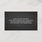 Carte De Visite Arrière - plan métallique foncé | Graphiques (Dos)