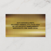 Carte De Visite Arrière - plan métallique | Outils mécaniques (Dos)