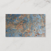 Carte De Visite Arrière - plan métallique rustique (Dos)