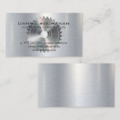 Carte De Visite Arrière - plan métallique | Vie circulaire (Devant / Derrière)