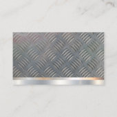 Carte De Visite Arrière - plan métallique | Vis marteau | Code QR (Dos)