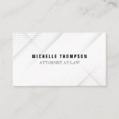 Carte De Visite Arrière - plan moderne blanc (Devant)