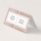 Carte de visite Arrière - plan moderne Brown en bo (Dos)